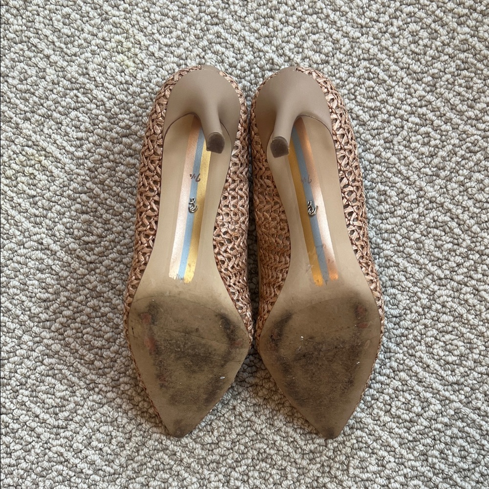 Sam Edelman tan Woven Heels - Picture 3 of 5